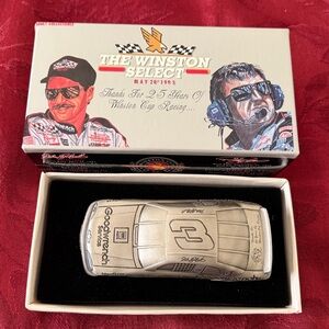 Pewter Dale Earnhardt #3 Die-Cast Car Commemorating Winston Select 1995